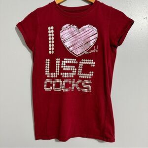 NCAA USC Gamecock t shirt girls size M